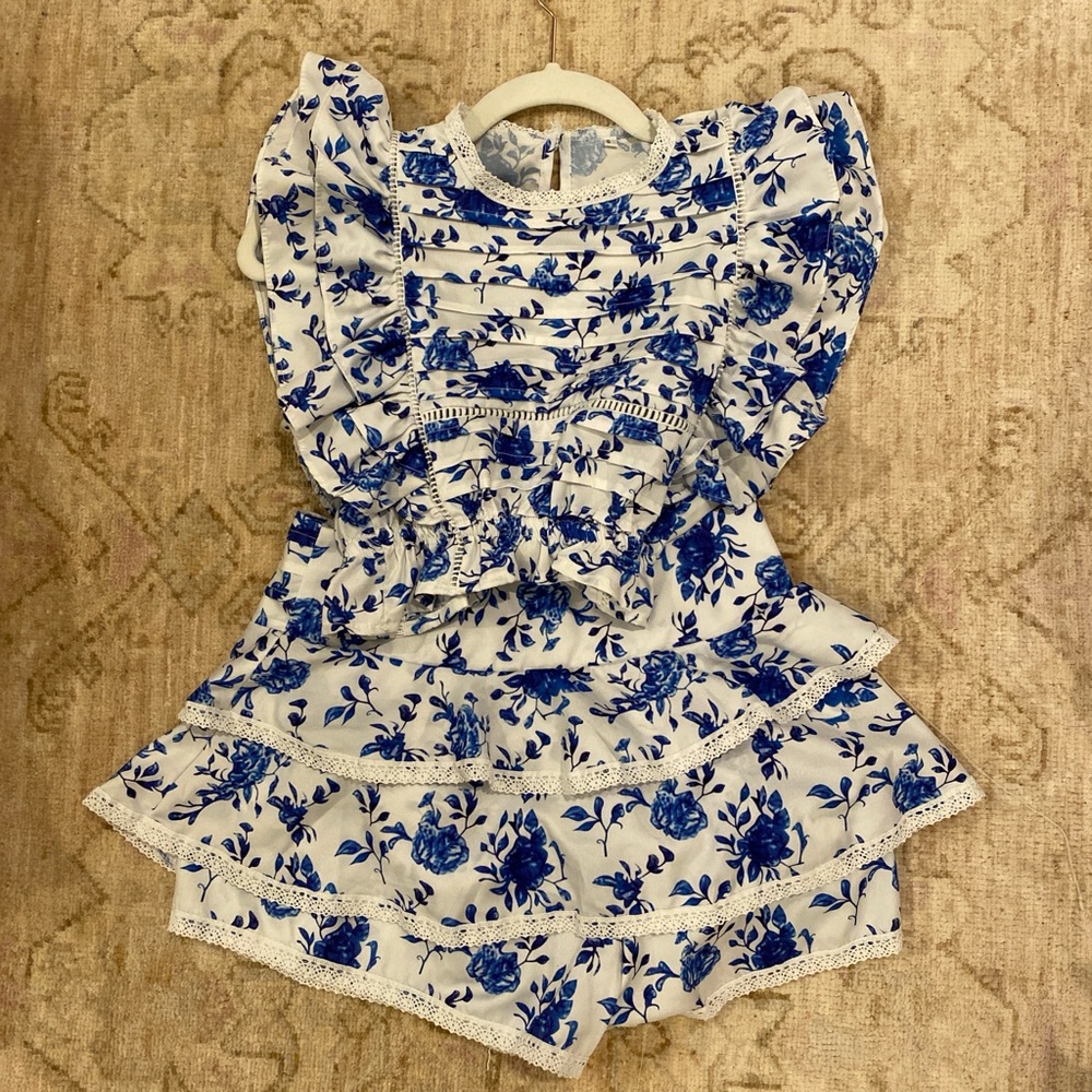 Blue Floral Set